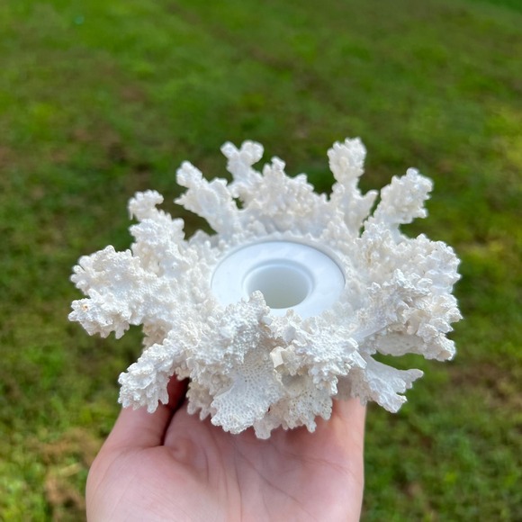 Other - PartyLite White Faux Coral Candle Holder
